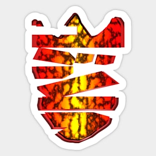 Gojira - Burning Hotfoot Characters Sticker